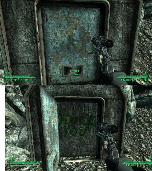 fallout 3 fuck you door