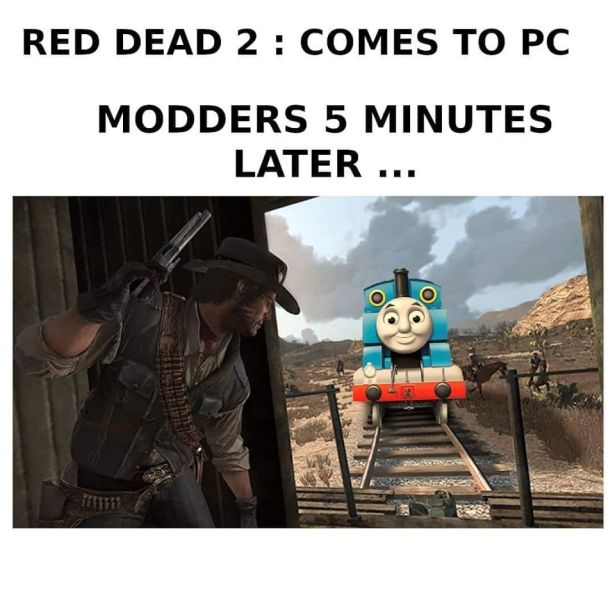 red dead redemption 2 thomas the train mod - Red Dead 2 Comes To Pc Modders 5 Minutes Later ...