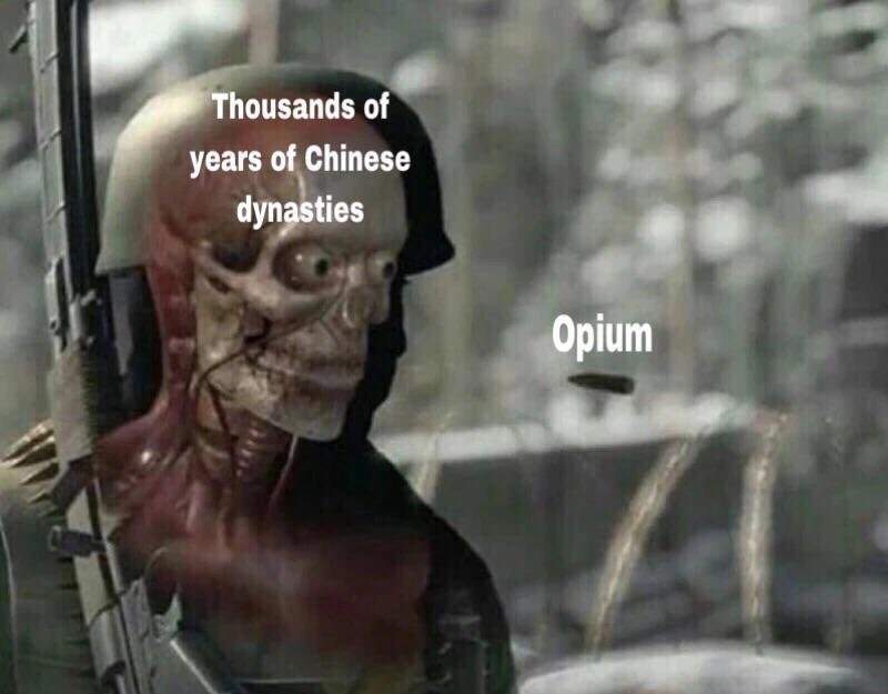 you democratically remove democracy - Thousands of years of Chinese dynasties Opium