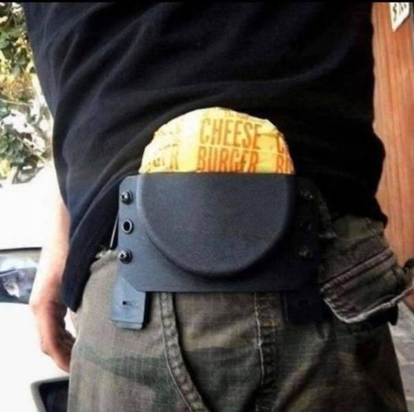 Only in America - keep that mf thang on me