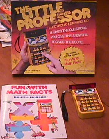 vintage toys - little professor texas instruments - Fessor Electronicleaning Ad It Gives The Questions Yoj Give The Answers It Gives The Score An Tun With Mith Fun WIT04 Math Facts The Ltti Proprio