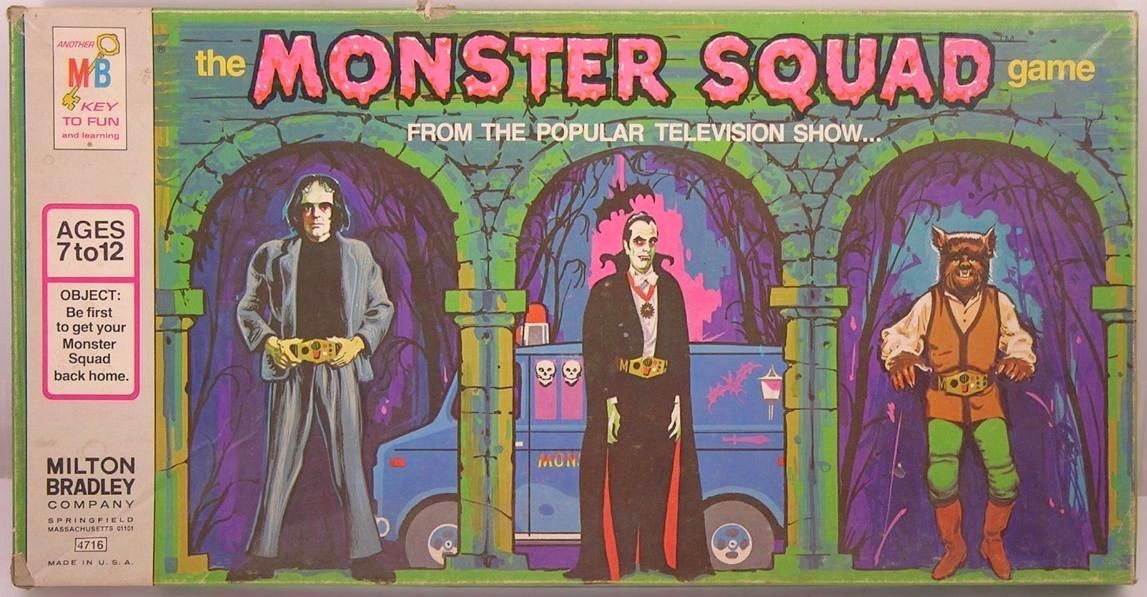 vintage toys - monster squad board game - Another O the Monster Squad game the game S Key To Fun and learning From The Popular Television Show... Ages 7 to 12 Object Be first to get your Monster Squad back home. Moob inom Milton Bradley Company Sprinofiel