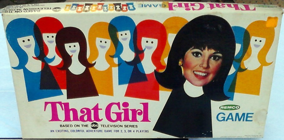 vintage toys - poster - 333 333 ans P en Remco ThatGirl Game Based On The Obc Television Series An Exciting, Colorful Adventure Game For 2. 3, Or 4 Players