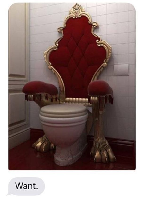 throne toilets - Want.