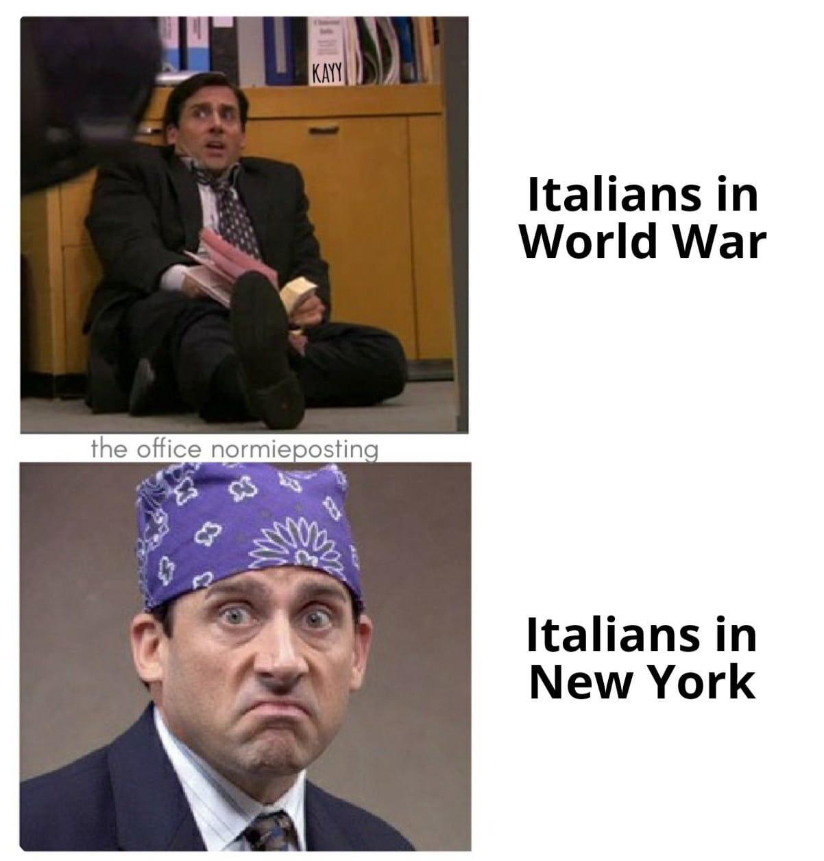 the office - prison mike and the dementors - Italians in World War the office normieposting Italians in New York