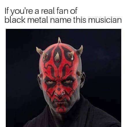darth maul new skin swb2 - If you're a real fan of black metal name this musician