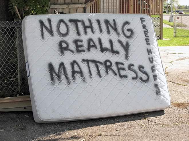 signage - Nothing Really Mattress!