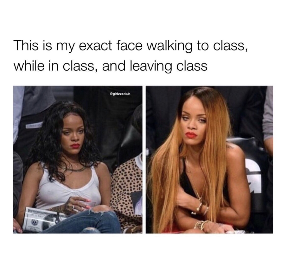 long hair - This is my exact face walking to class, while in class, and leaving class