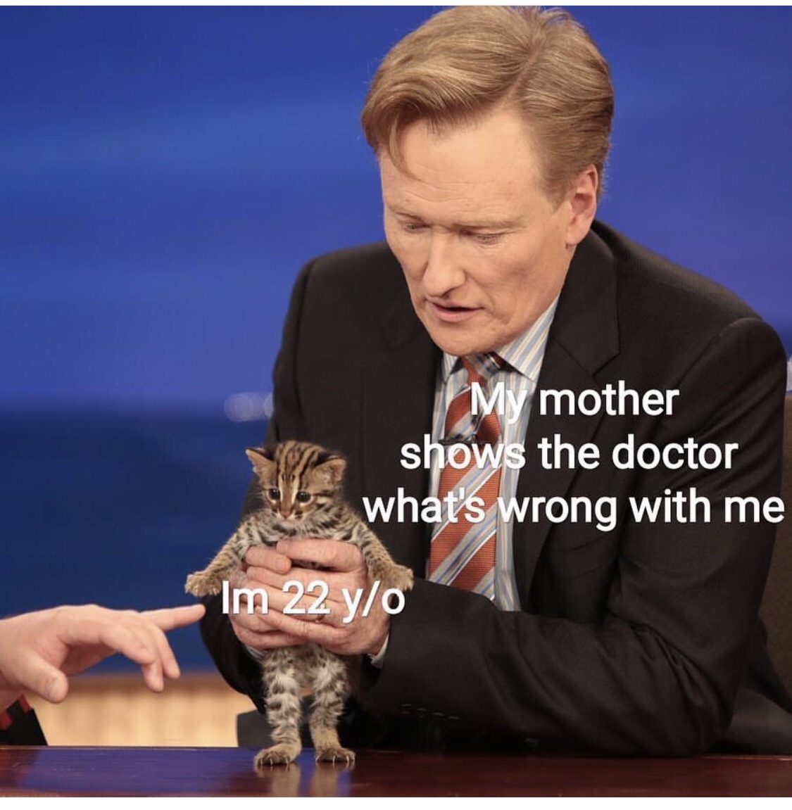 conan o brien cat - My mother shows the doctor what's wrong with me Im 22 yo
