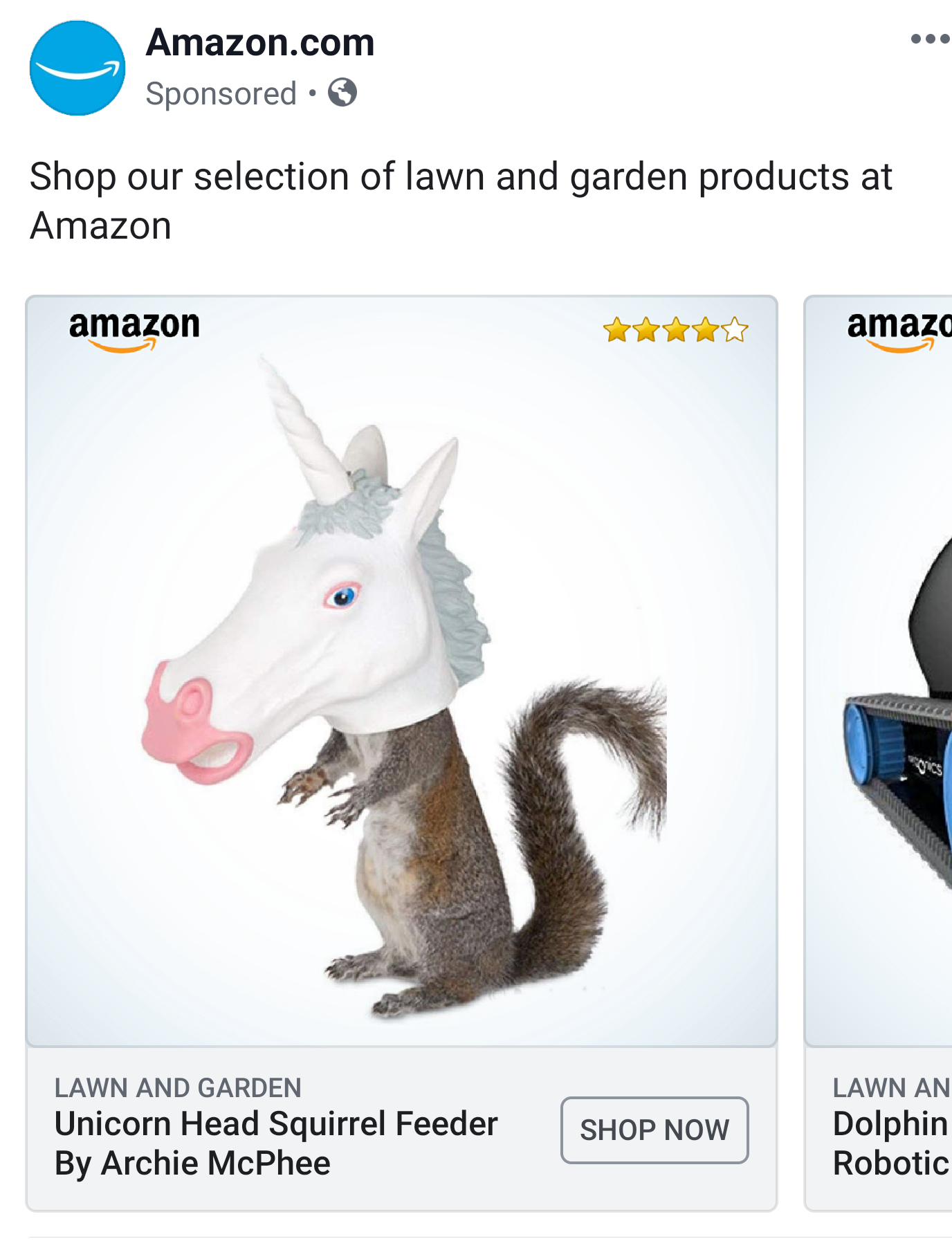 bird unicorn - Amazon.com Sponsored. Shop our selection of lawn and garden products at Amazon amazon We amazd s Lawn And Garden Unicorn Head Squirrel Feeder By Archie McPhee Shop Now Lawn An Dolphin Robotic