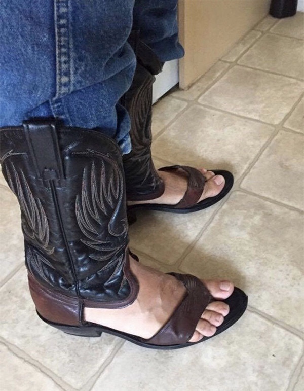 cowboy boot sandals