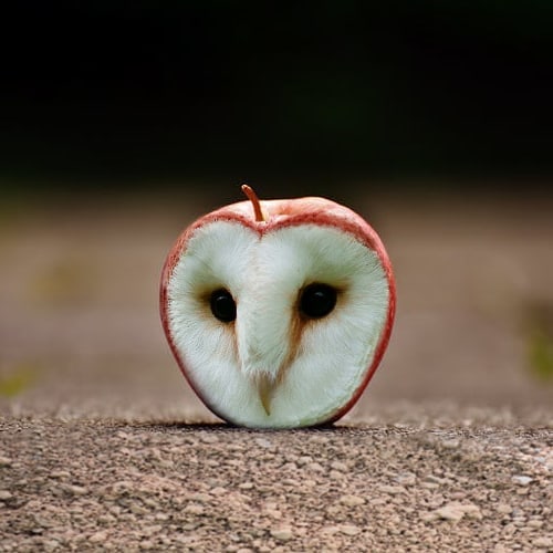 animals photoshopped - owl