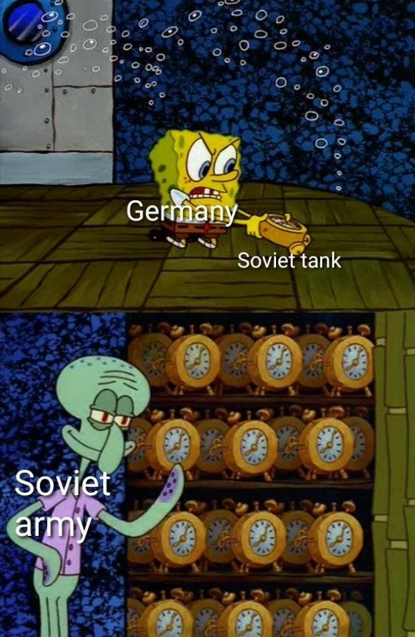 squidward clock meme template - 00 o oo o 0.00 O. O 08 Ooo Oooo 09.00 Germany Soviet tank Soviet army
