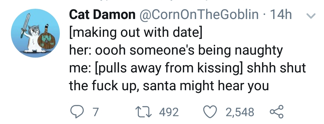 angle - Cat Damon 14h v making out with date her oooh someone's being naughty me pulls away from kissing shhh shut the fuck up, santa might hear you 27 22 492 2,548