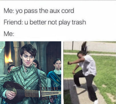 morrowind memes - Me yo pass the aux cord Friend u better not play trash Me Hird