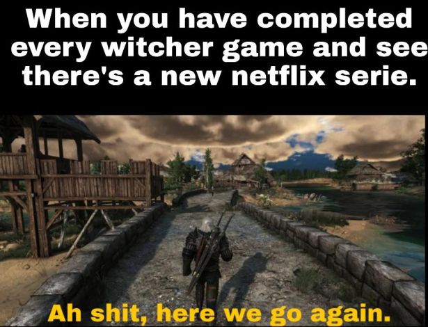 pc game - When you have completed every witcher game and see there's a new netflix serie. Ah shit, here we go again.