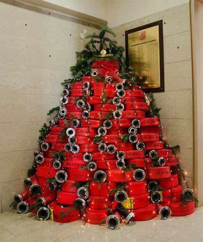 firefighter christmas tree