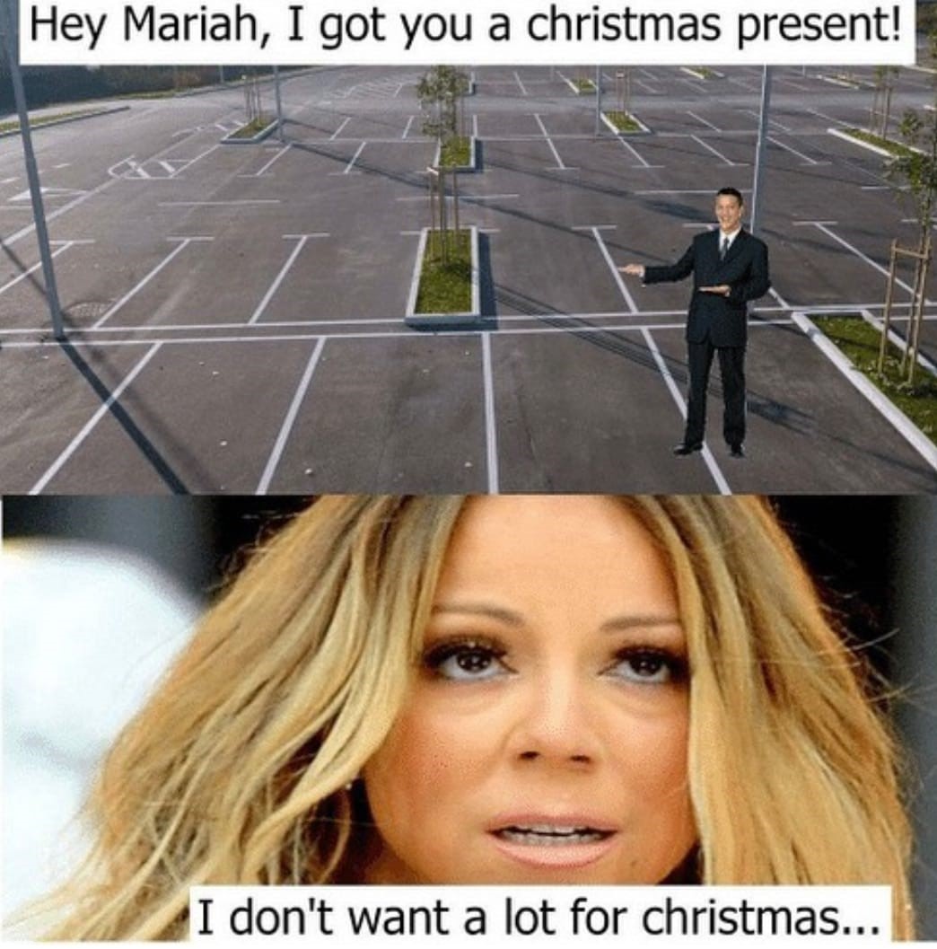 mariah carey christmas meme - Hey Mariah, I got you a christmas present! I don't want a lot for christmas...