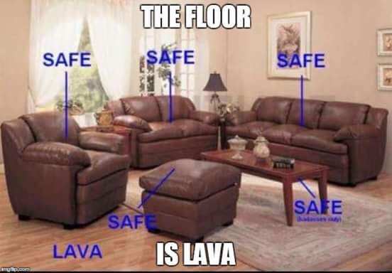 floor is lava game - The Floor Safe Safe Safe Safe Safe Lava Is Lava