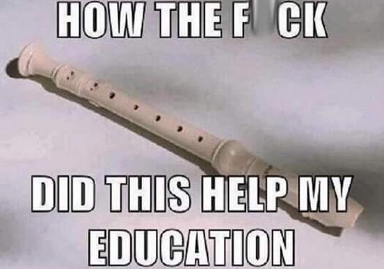 recorder memes - How The F Ck Did This Help My Education