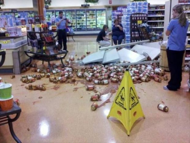supermarket spill