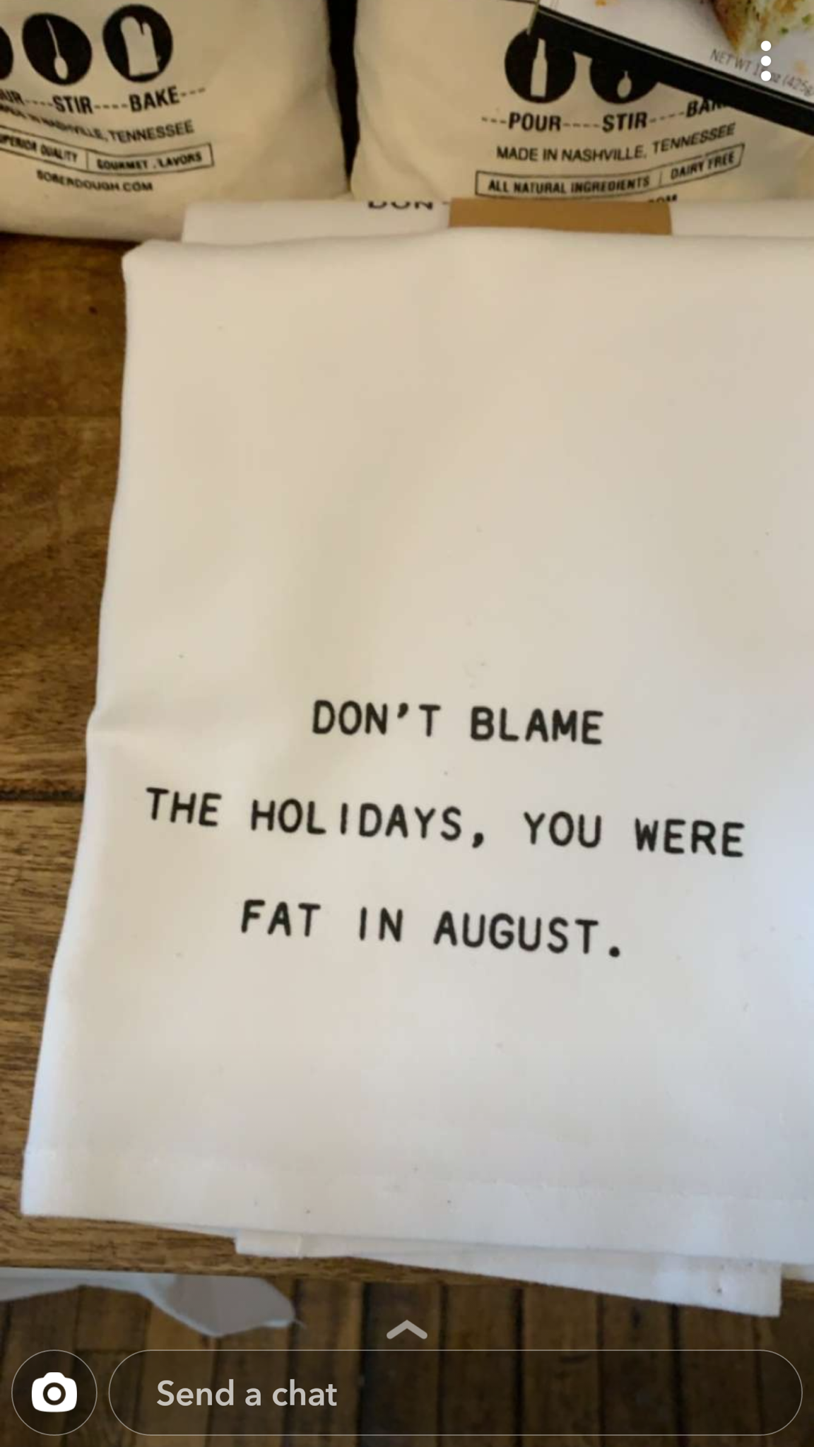 paper - Pounst Don'T Blame The Holidays, You Were Fat In August. O Send a chat