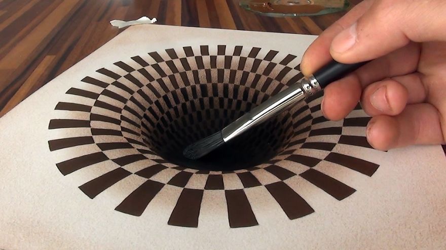 optical illusion 3d painting