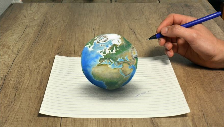 3d earth painting