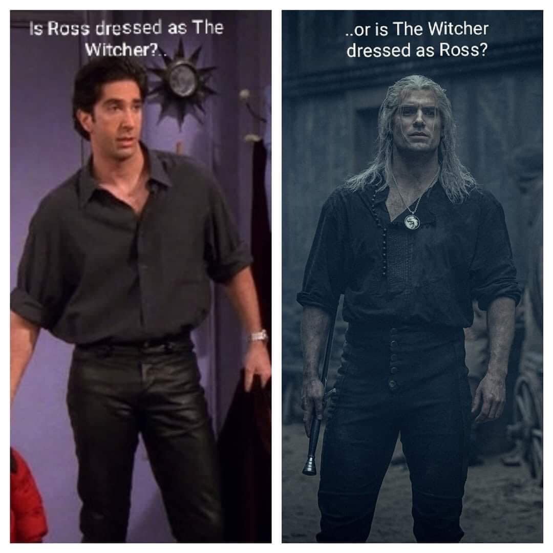 Is Ross dressed as The Witcher?.. ...or is The Witcher dressed as Ross?