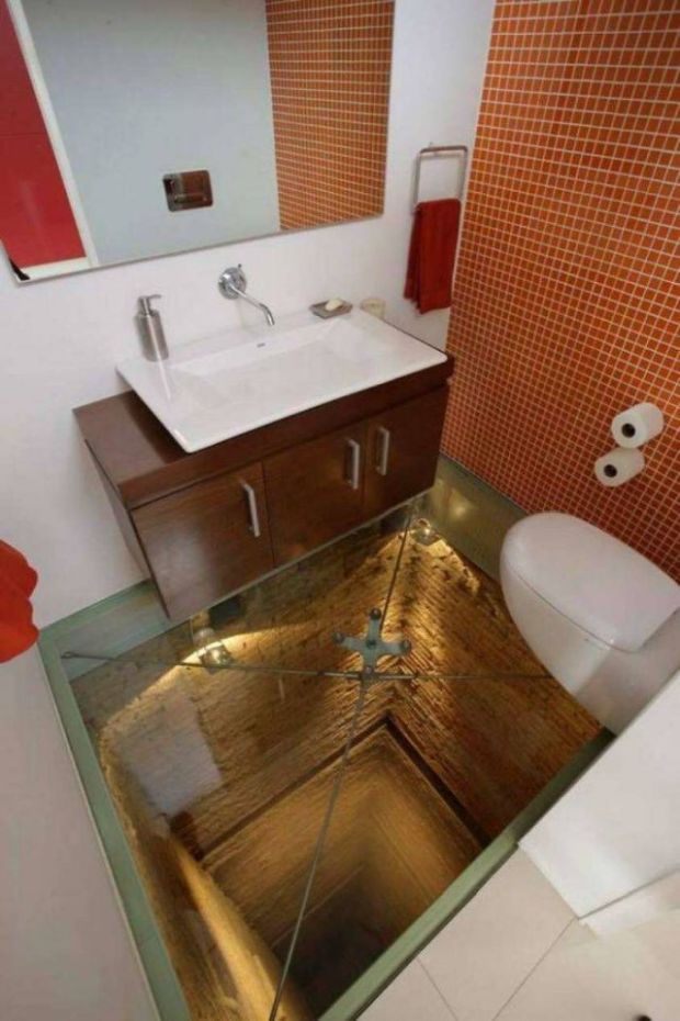 toilet elevator shaft