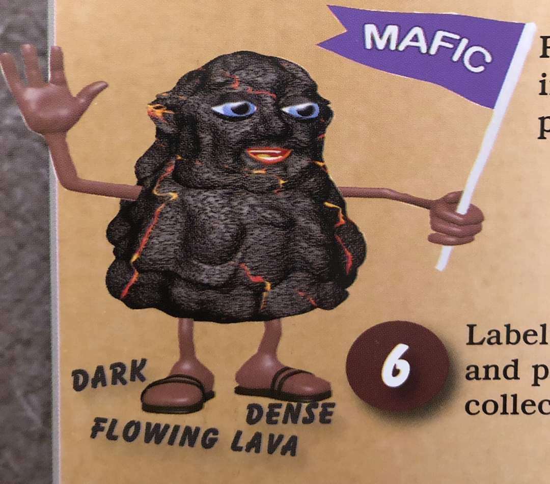 cartoon - Mafic Dark Label and p collec Flowing Lava Dense