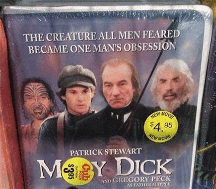 sticker placement fail - The Creature All Men Feared Became One Man'S Obsession Piew Mod $4 95 Kw Movie Patrick Stewart M&By Dick $295 And Gregory Peck Asestuek Mappe