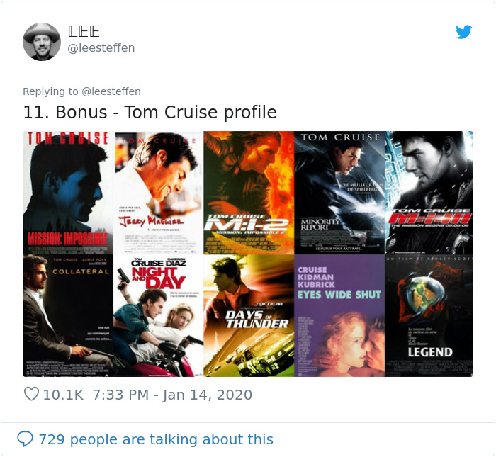 tom cruise movies - Lee 11. Bonus Tom Cruise profile Tom Cruise Esse Tracy Maguire Minorite Cruise Diaz Collateral Cruise Kidman Kubrick Eyes Wide Shut Wide Shut Days Thunder Legend