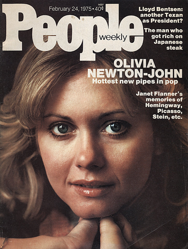 people magazine 1970 - .40 People Lloyd Bentsen another Texan as President? The man who got rich on Japanese steak weekly u Olivia NewtonJohn Hottest new pipes.in pop Janet Flanner's memories of Hemingway, Picasso, Stein, etc. San