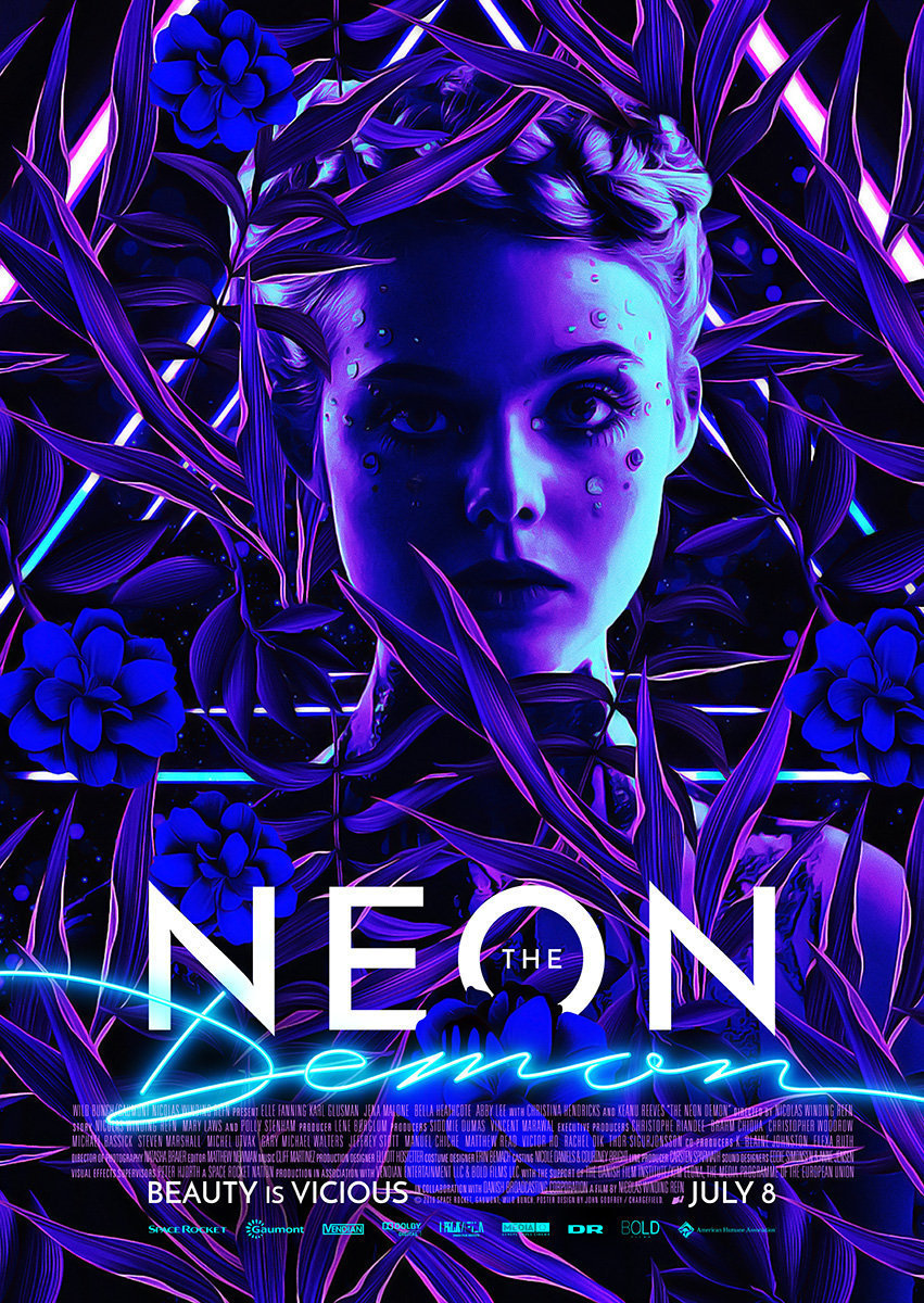 neon demon movie poster - The Neon Beauty Is Vicious Ejuly 8