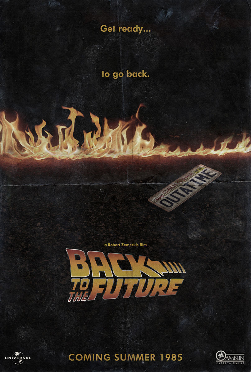 poster - Get ready... to go back. Adran Qutaitme a Robert Zemeckis film Roy To Future Ulug Universal Coming Summer 1985 Amblin
