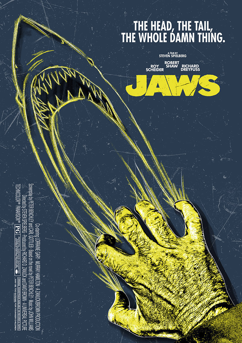 jaws alternate movie poster - The Head, The Tail, The Whole Damn Thing. Sevillag Jaws Doanegati Swamxmoda F O Rgoles by ExcheMacy John Allaie BreeDBYBERO. Podachred Della Cordow.Aunverbal Pcie Echicole Recapgroters