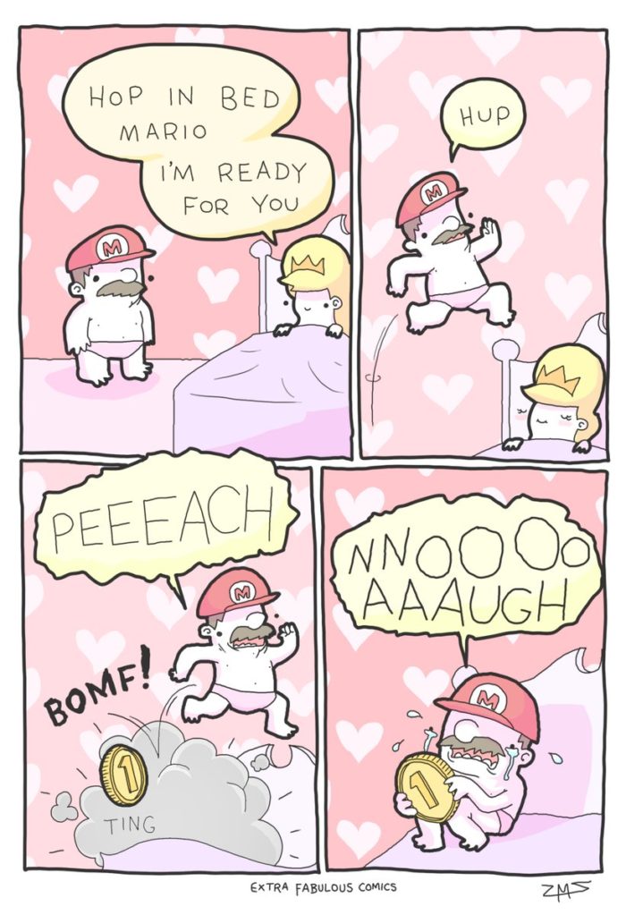 mario memes comics - Hup Hop In Bed Mario I'M Ready For You M Peeeach Bomf! ting Ting Extra Fabulous Comics Zms