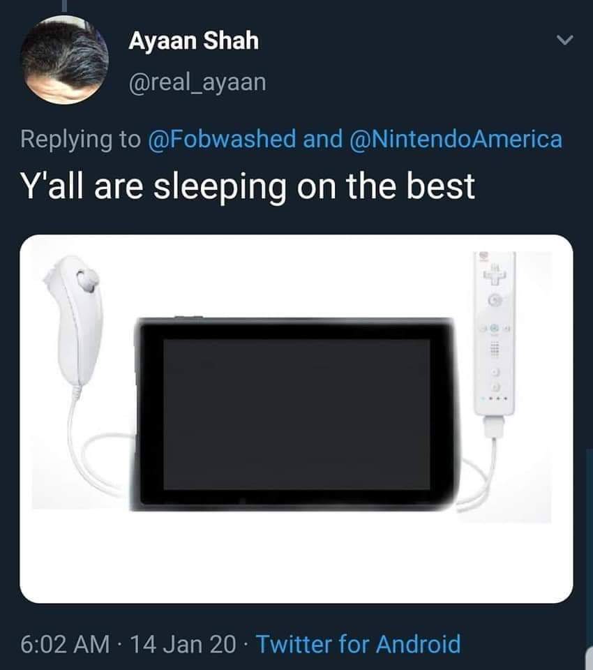 electronics - Ayaan Shah and America Y'all are sleeping on the best 14 Jan 20. Twitter for Android
