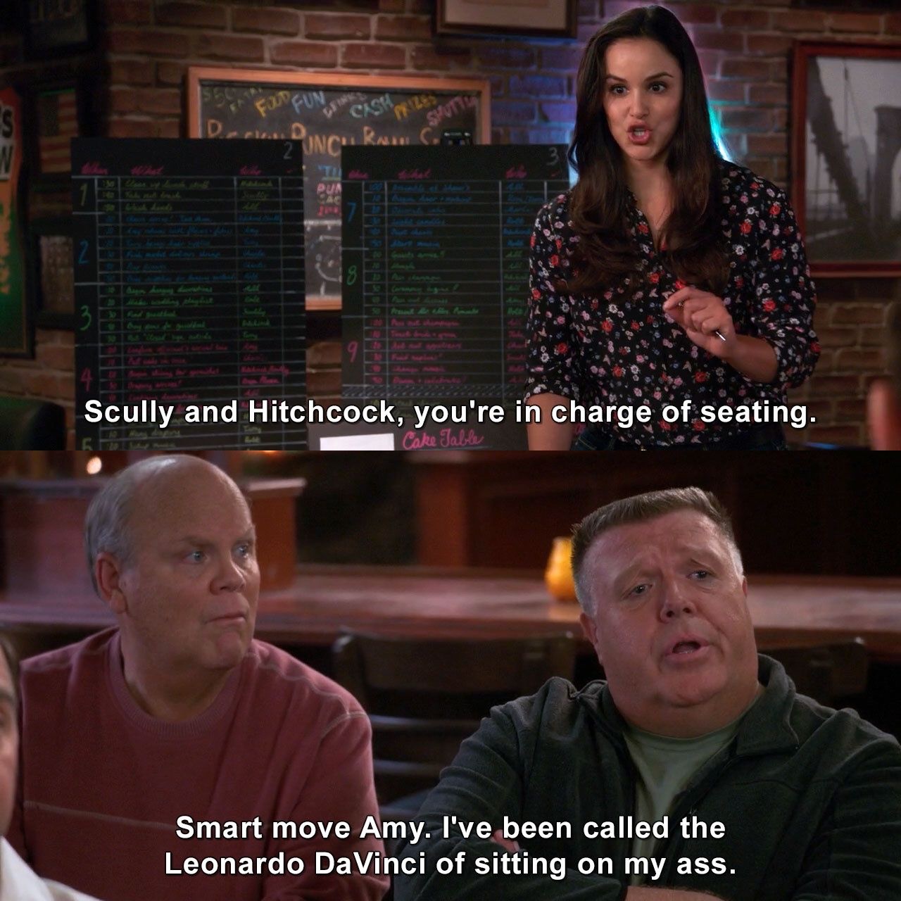scully b99 quotes - DeQCH Rc. Scully and Hitchcock, you're in charge of seating. Cake Table Smart move Amy. I've been called the Leonardo Da Vinci of sitting on my ass.
