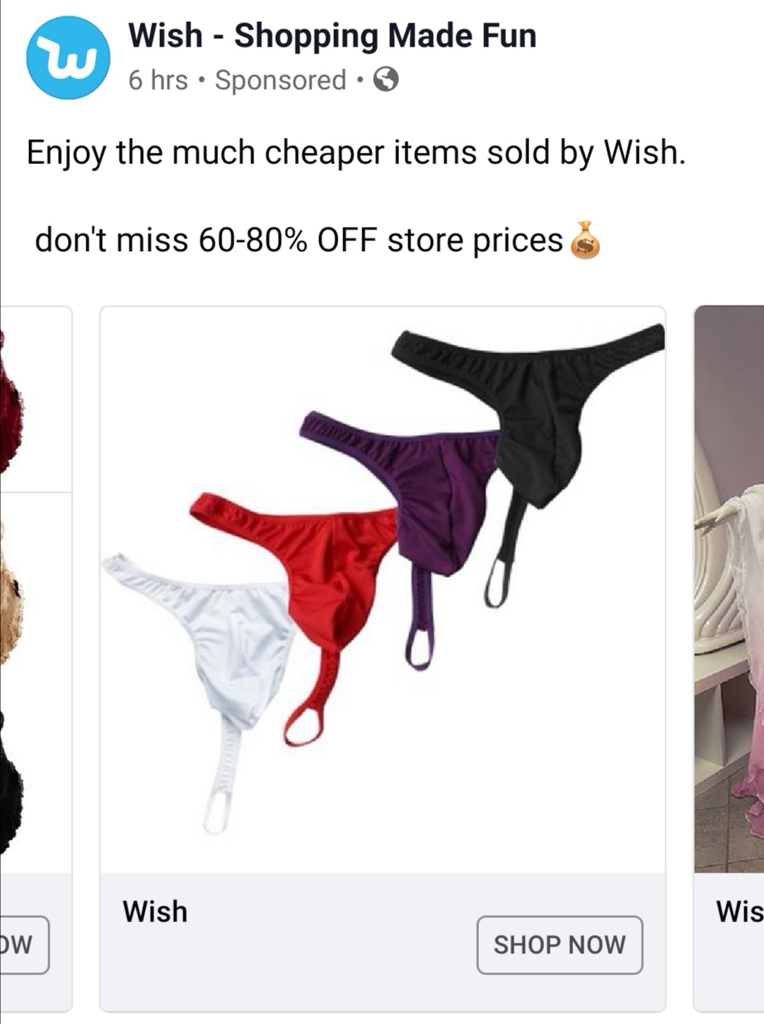 enjoy the much cheaper items sold by wish don t miss 60 80 off store prices - Wish Shopping Made Fun 6 hrs Sponsored Enjoy the much cheaper items sold by Wish. don't miss 6080% Off store prices s Wish Wis Dw Shop Now