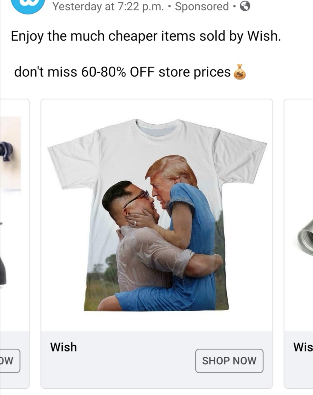 t shirt trump kim - Yesterday at p.m. Sponsored Enjoy the much cheaper items sold by Wish. don't miss 6080% Off store prices s Wish Wis Dw Shop Now