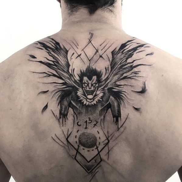 Check out this death note tattoo I got to do  anime deathnote ani   TikTok