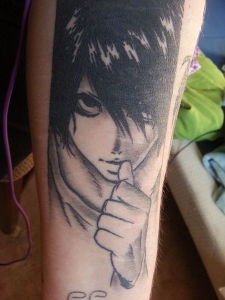 MY NEW DEATH NOTE TATTOO 33333333 Greatest one to