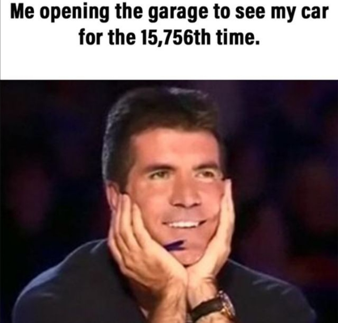 simon cowell susan boyle - Me opening the garage to see my car for the 15,756th time.