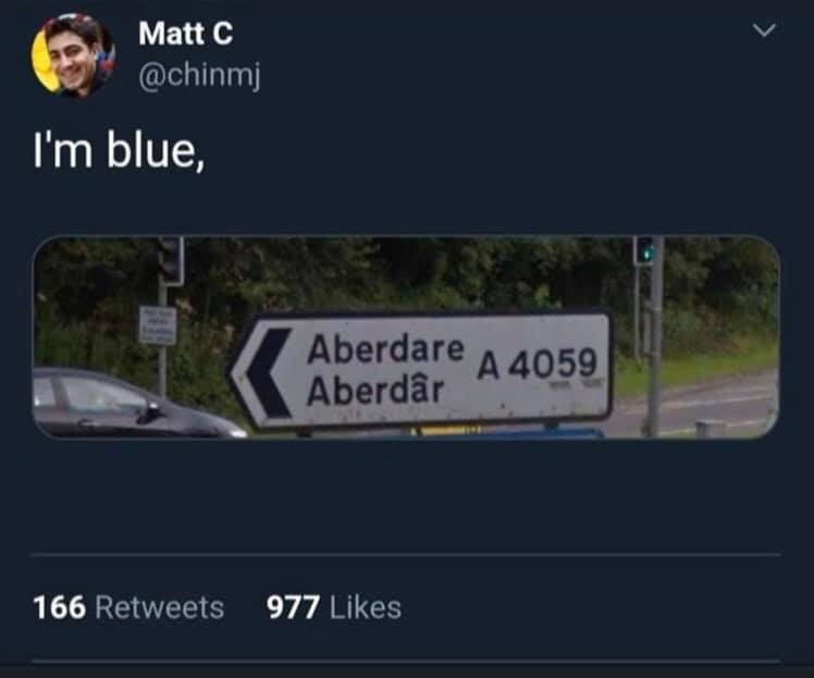 sky - Matt C I'm blue, Aberdare A 4059 Aberdr 166 977