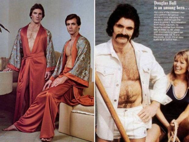 70s fashion ads - Douglas Bull is an unsung hero... Hann ting in As & he bu M enu Home wave Then 120 m