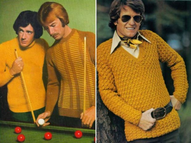 70s men sweater