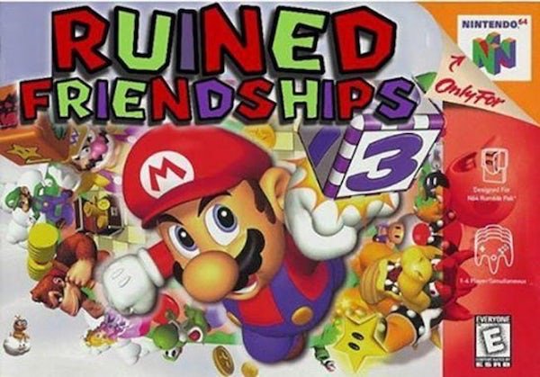 honest video game covers - mario party 1 - Nintendo Ruined Friendships