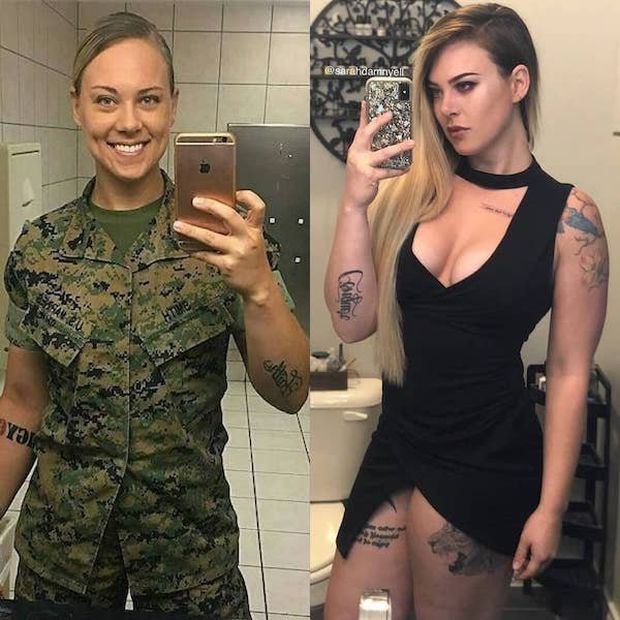 hot girls - women with and without uniform